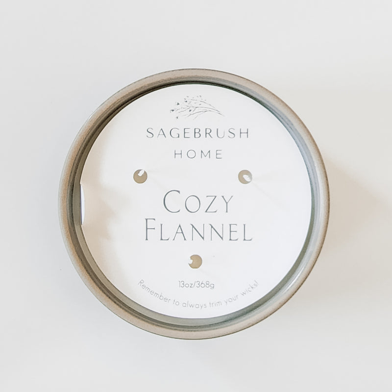 Cozy Flannel Candle